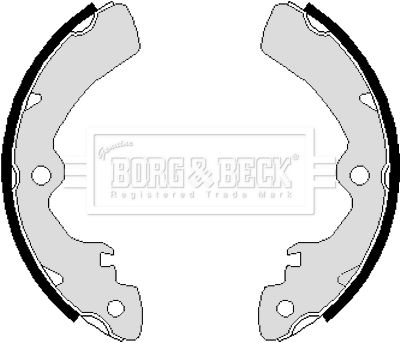 BORG & BECK Комплект тормозных колодок BBS6066